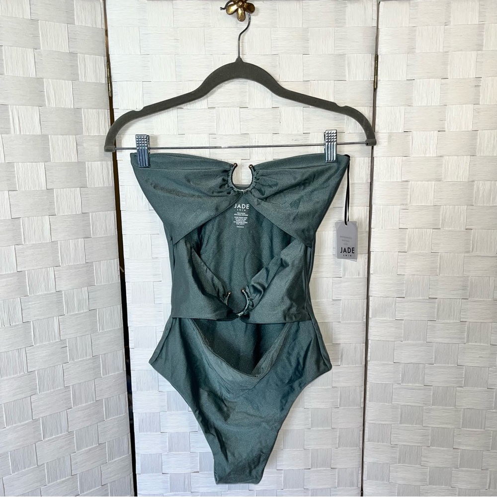 NWT Jade Swim Ella One Piece In Glacier Women’s Small Quiet Luxury Minimalist